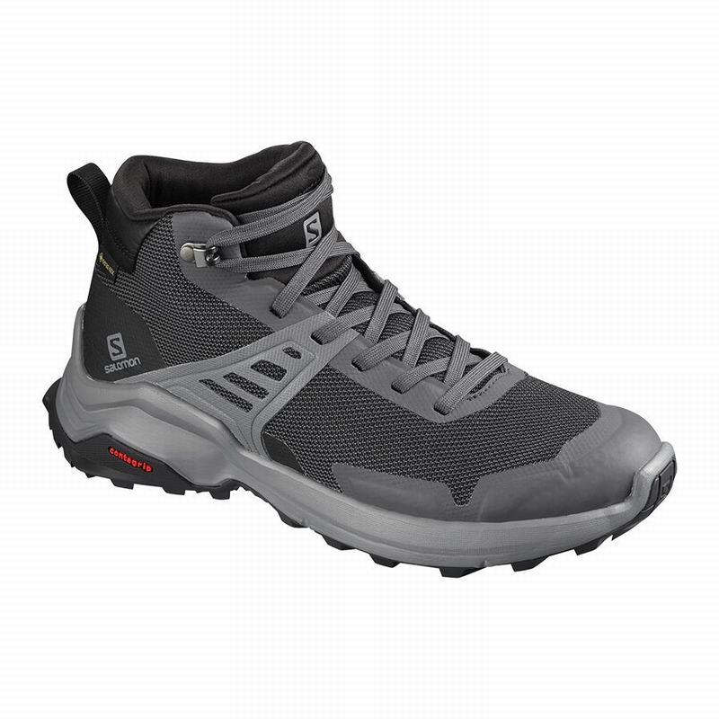 Zapatillas Trekking Salomon Mujer Azules Oscuro / Negras - Salomon Argentina X RAISE MID GORE-TEX ,0